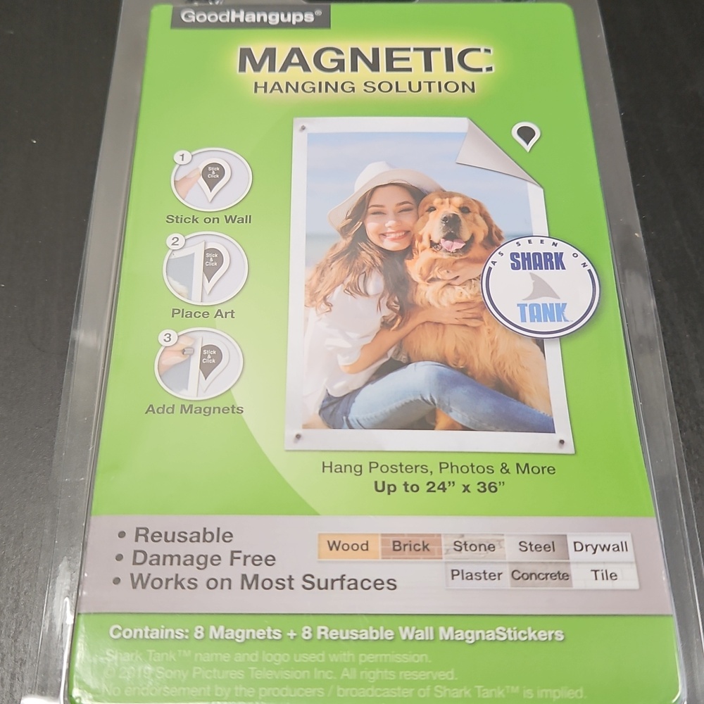 Silver Magnetic Picture Hangers